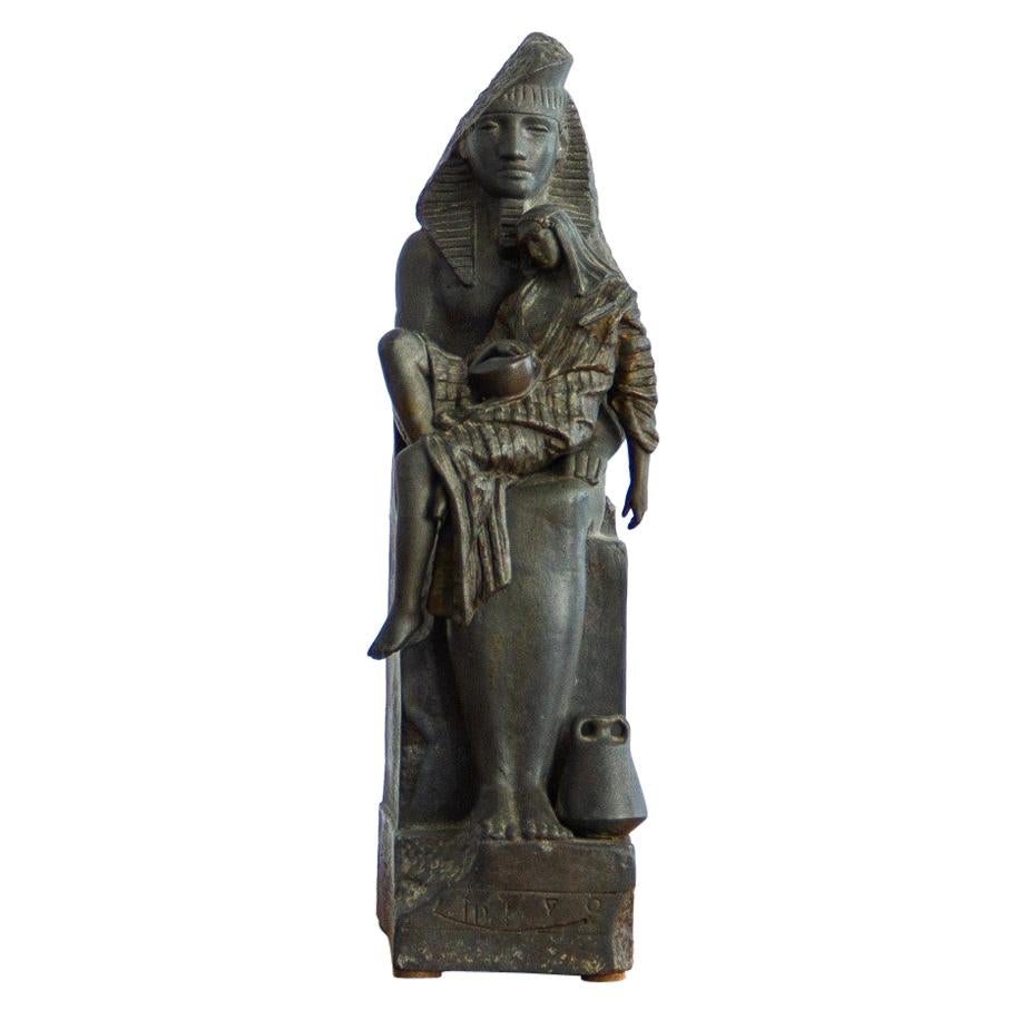 French Spelter Egyptian Style Table Sculpture, circa 1880