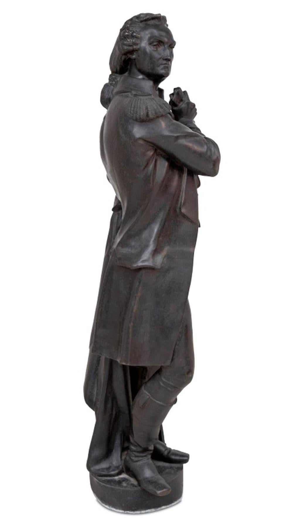 Statue d'un général en terre cuite Bon état - En vente à Astoria, NY