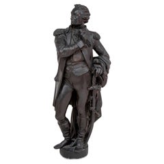 Statue d'un général en terre cuite