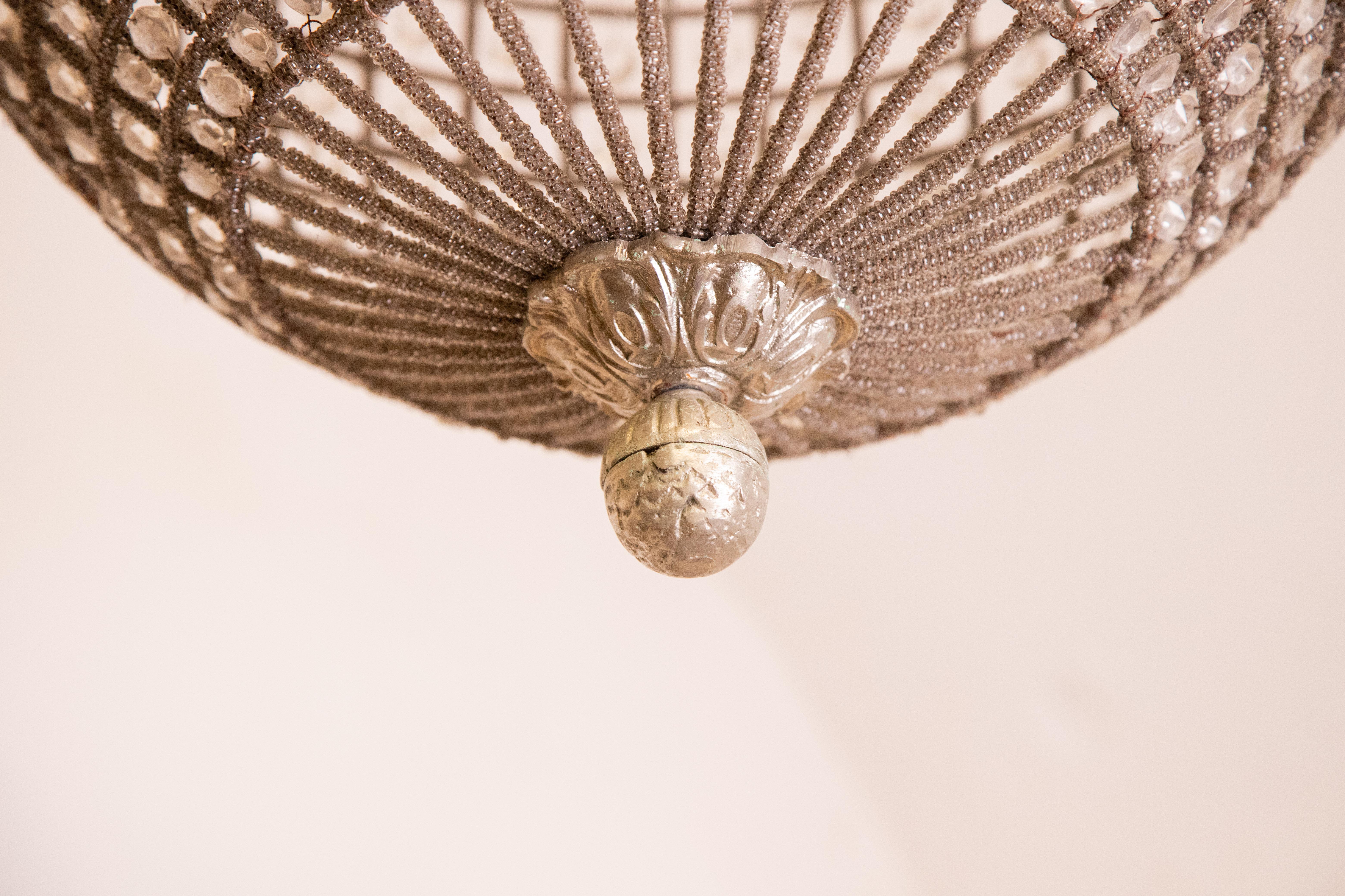 French Sphere Chandelier Emperor style, 1970s For Sale 1