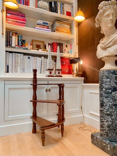 French Spiral Library Stairs / Stepladder, 3 Tier