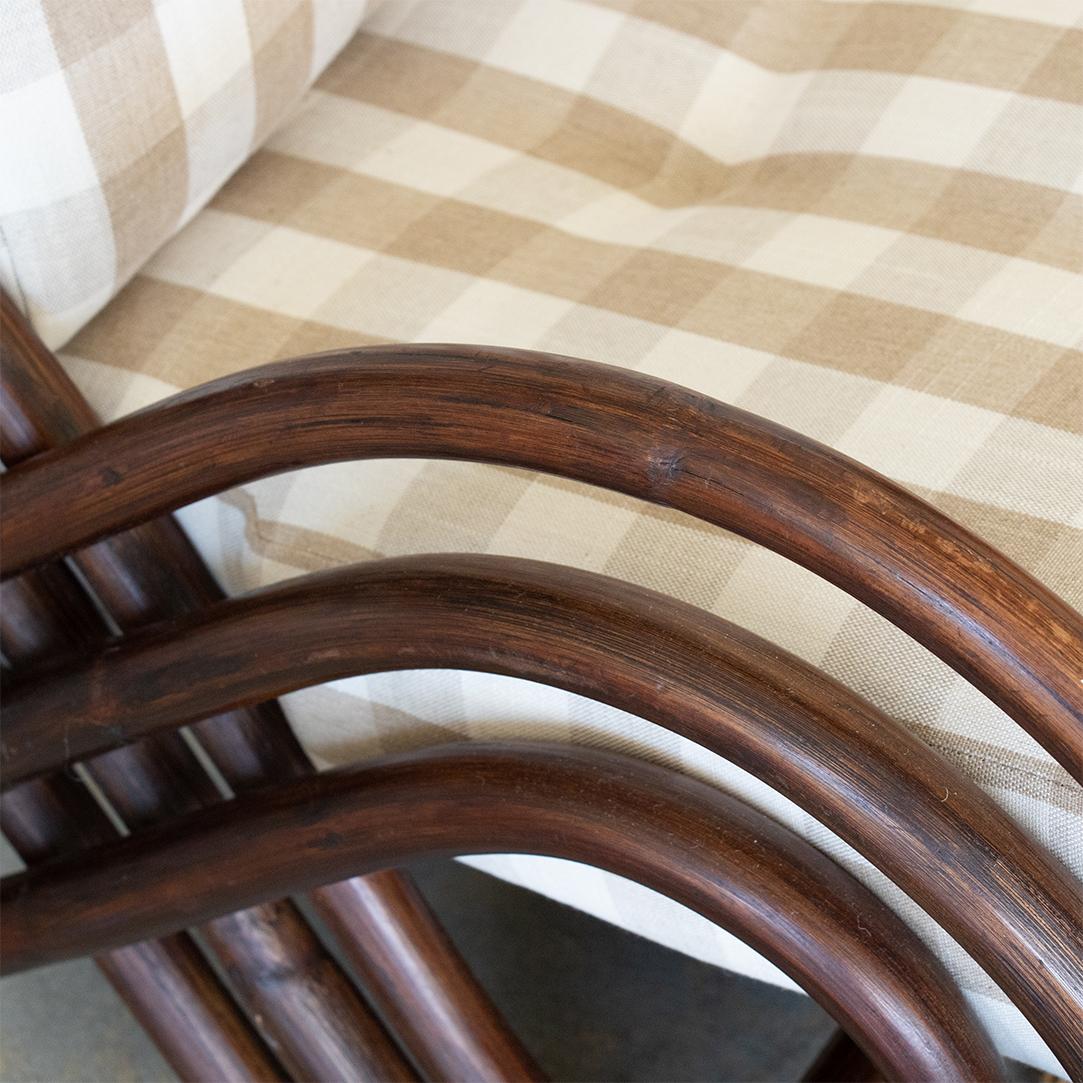 Divano in rattan a spirale francese in vendita 5