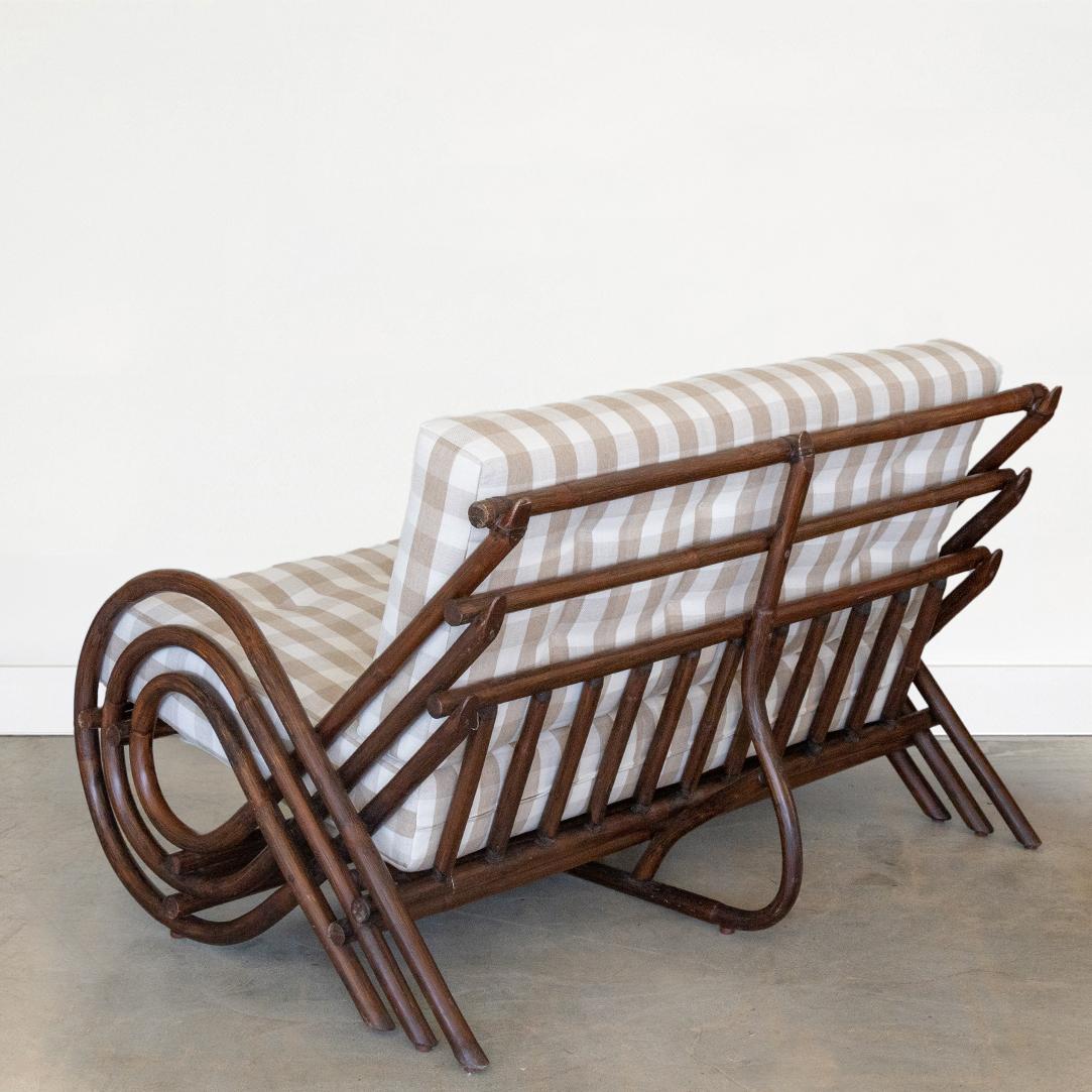 XX secolo Divano in rattan a spirale francese in vendita