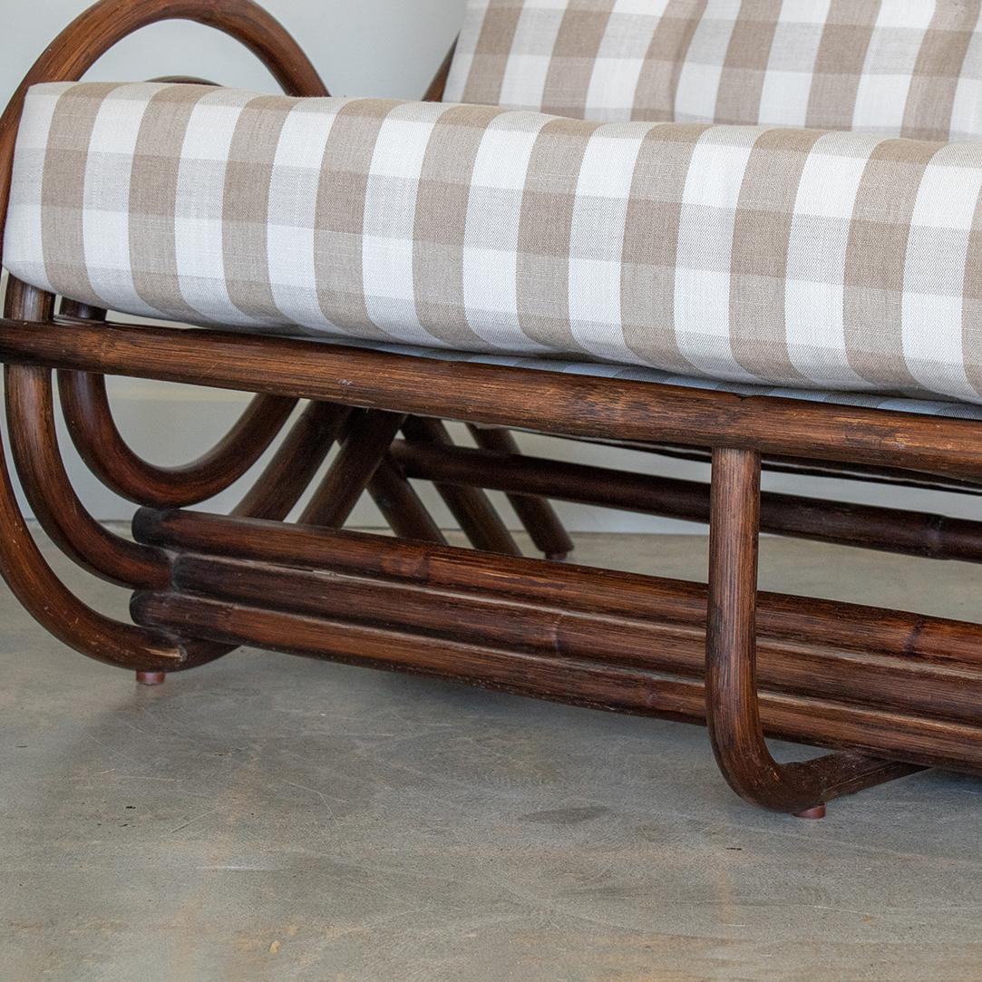 Divano in rattan a spirale francese in vendita 2