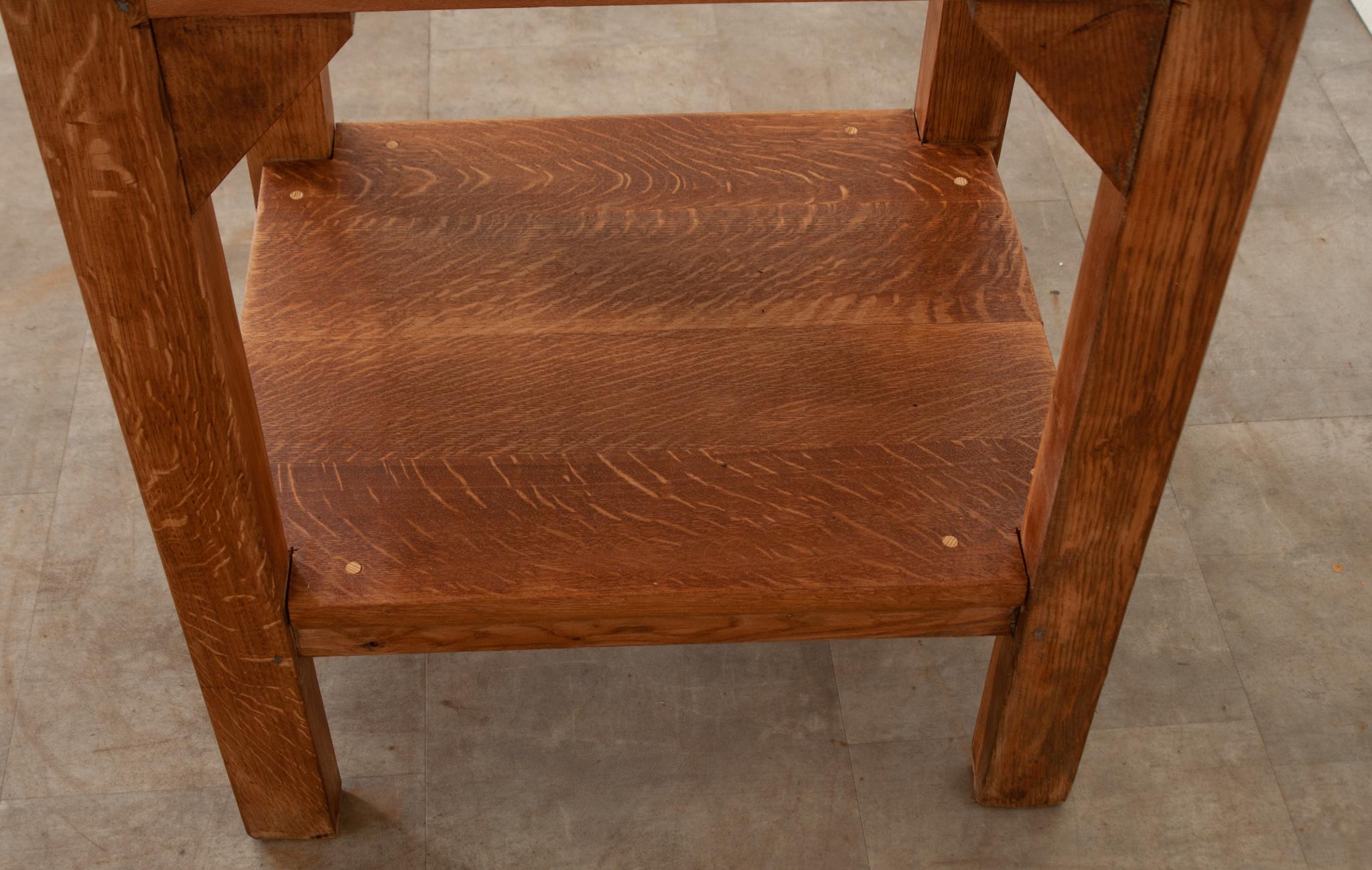 French Square Butcher Block Table For Sale 2