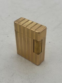 French S.T. Dupont Roller Gas Gold Plated Pocket Lighter