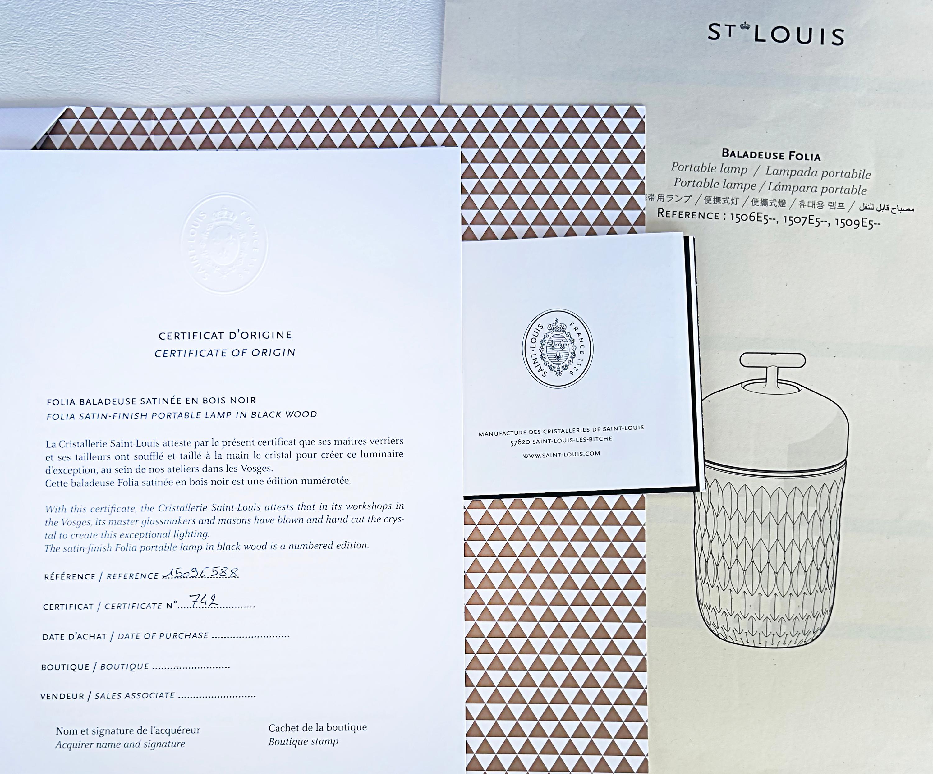 French St. Louis Crystal 