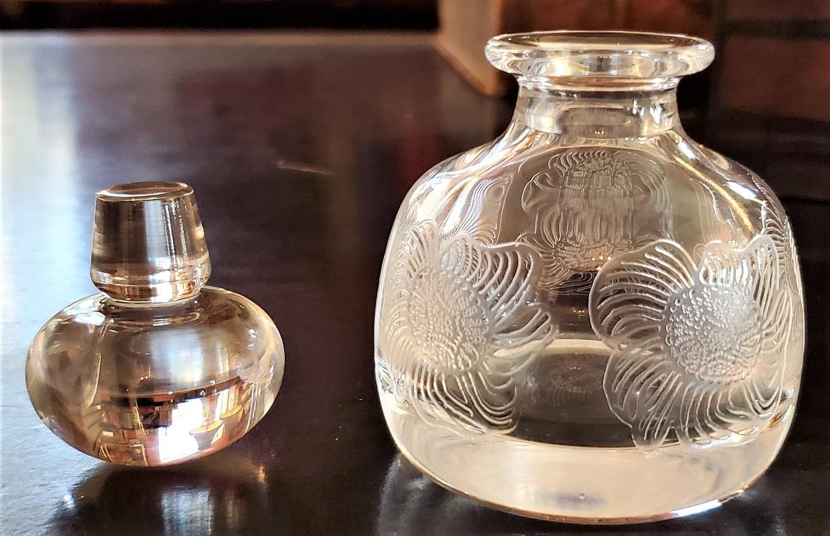Hand-Crafted French St Louis Perfume Bottle
