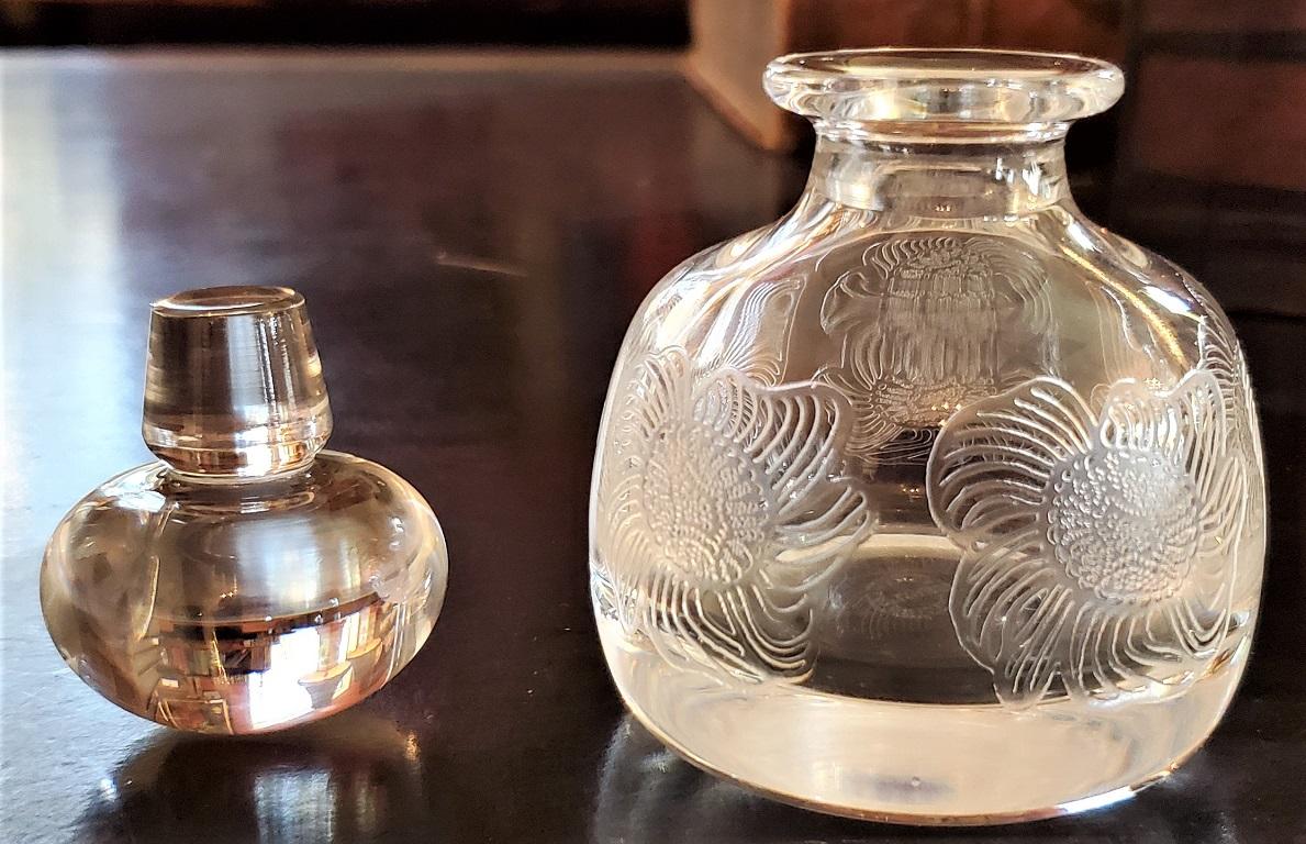 Art Nouveau French St Louis Perfume Bottle