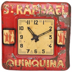 Vintage French "St. Raphael Quinquina" Advertising Clock