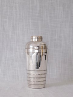 French Stainless Steel Cocktail Shaker, c. 1950s