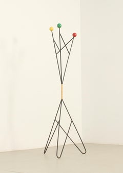 French Standing Coat Rack by Roger Ferraud, 1950's