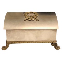 French Steel and Bronze Box