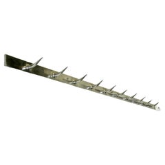 French Steel Butchers Hooks  A Great row of 10 Hooks