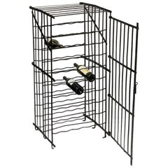 Used French Steel Wine Crate or Locker