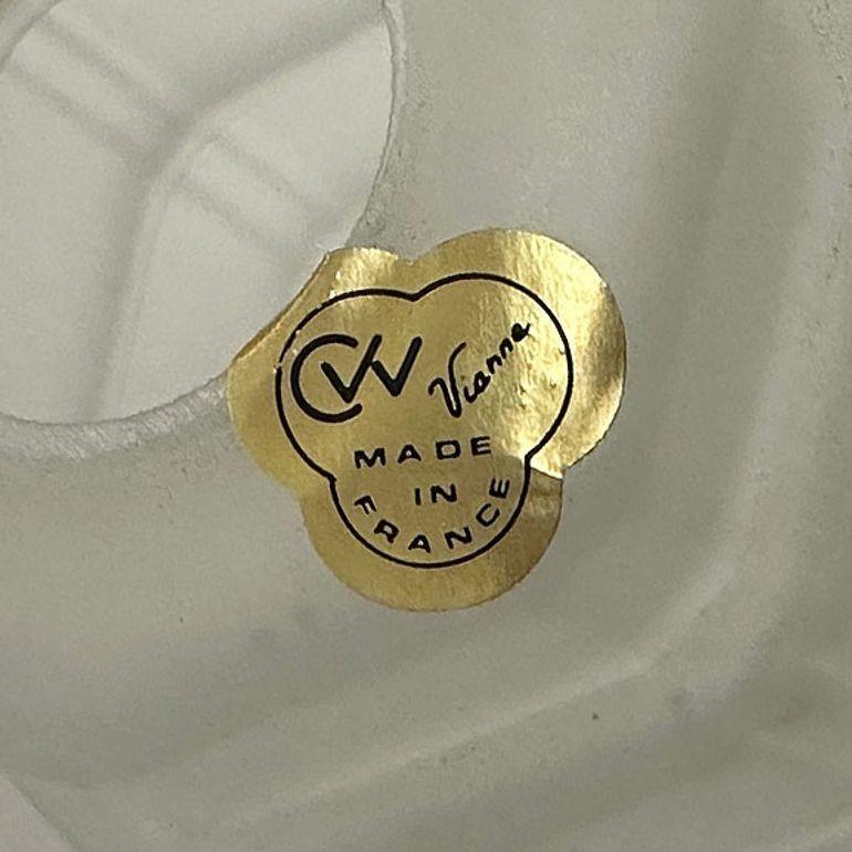 XX secolo Paralume francese a gradini in vetro smerigliato Art Deco di Vianne in vendita