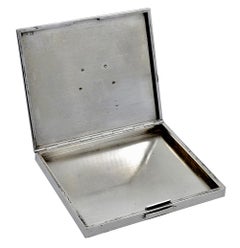 French Sterling and Gold Poodle Case
