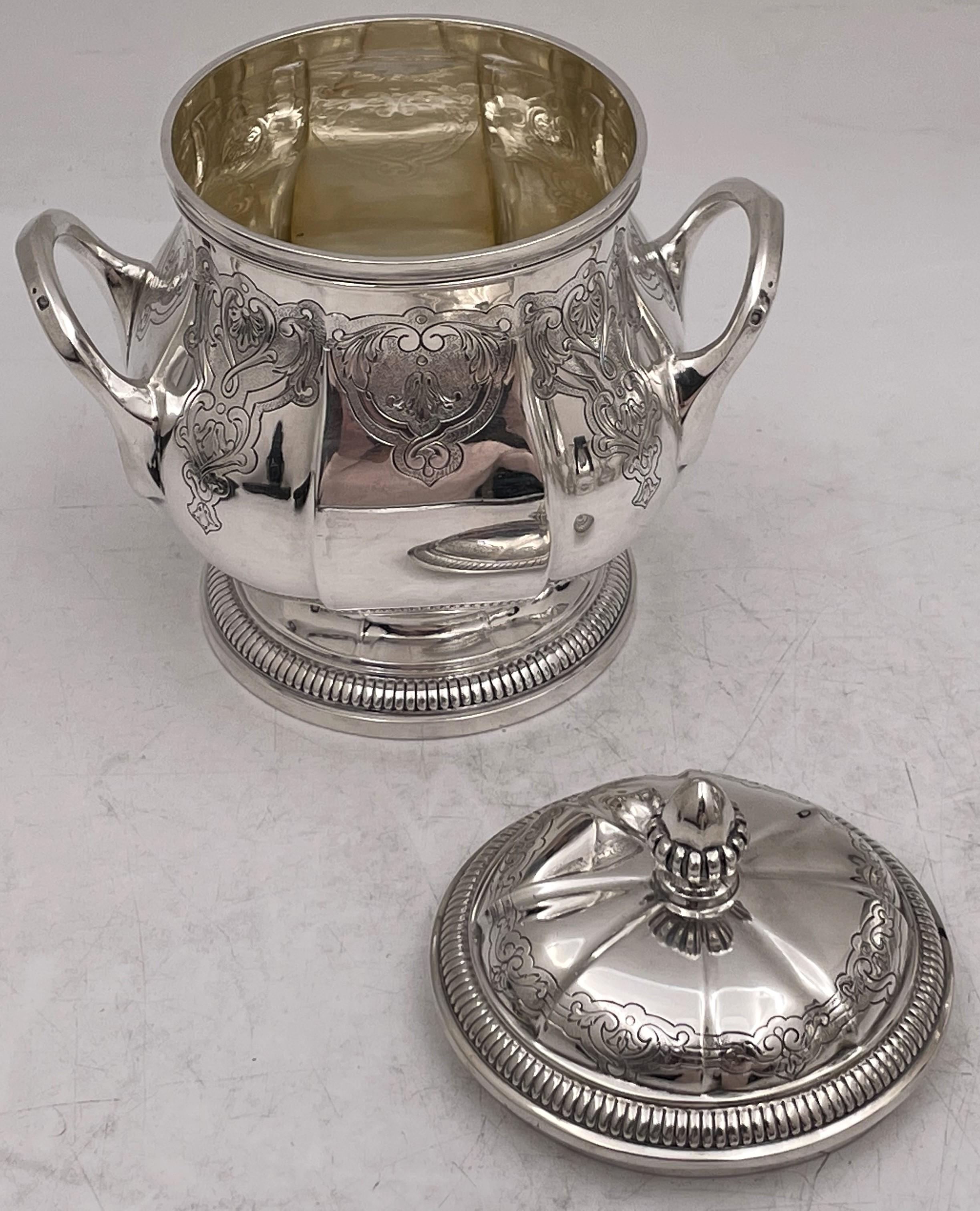 French Sterling Silver 4-Piece Art Deco Tea / Coffee Set Early 20th Century 7