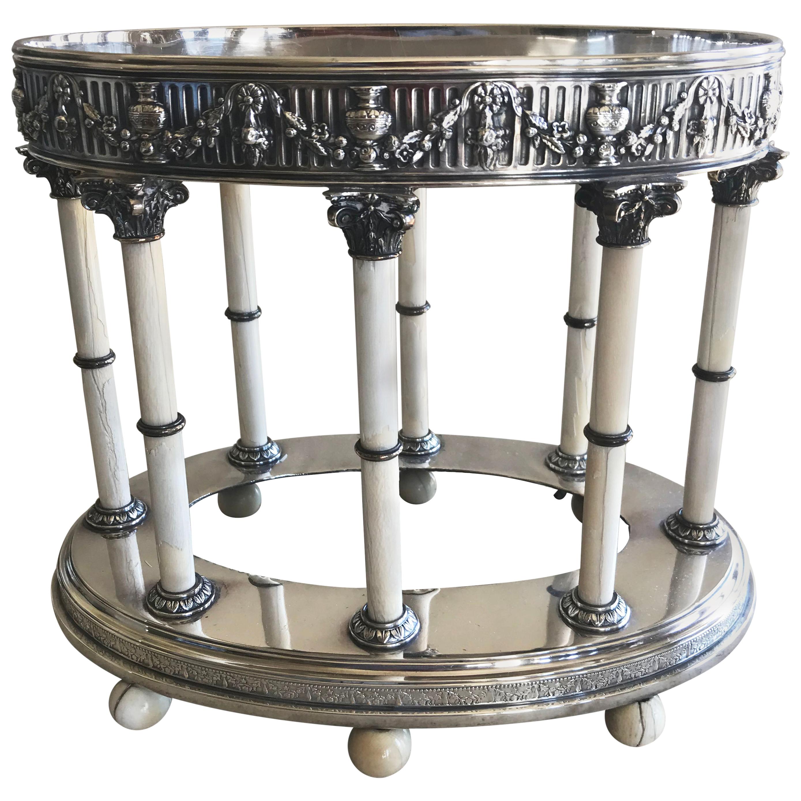 French Sterling Silver Centerpiece For Sale