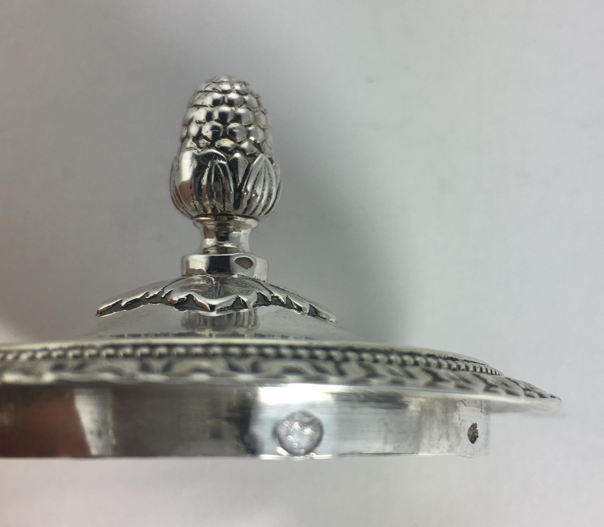 Antique 19th Century French Sterling Silver Rococo Chocolate Pot For Sale 3