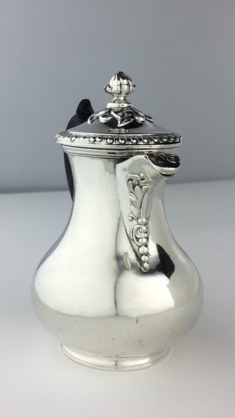 Sterling Silver Rococo Coffee/Tea Pot by Martial Fray, French 19th Century In Good Condition For Sale In Miami, FL