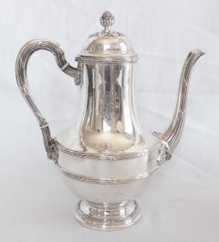 Puiforcat : Caffettiera francese in argento sterling - stile Luigi XVI