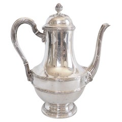 Puiforcat : French sterling silver coffee pot - Louis XVI style 