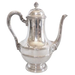 Puiforcat : French sterling silver coffee pot - Louis XVI style