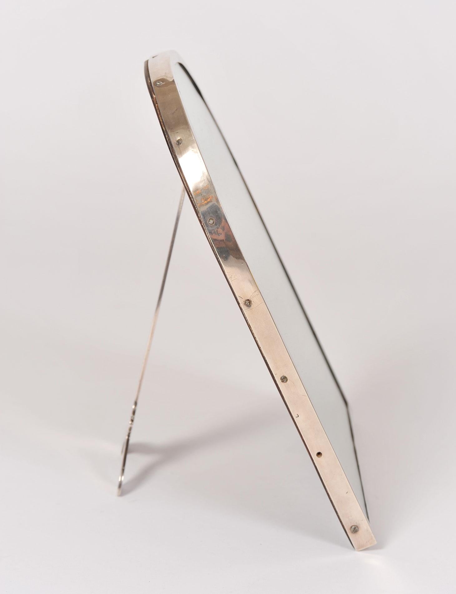 silver dressing table mirror