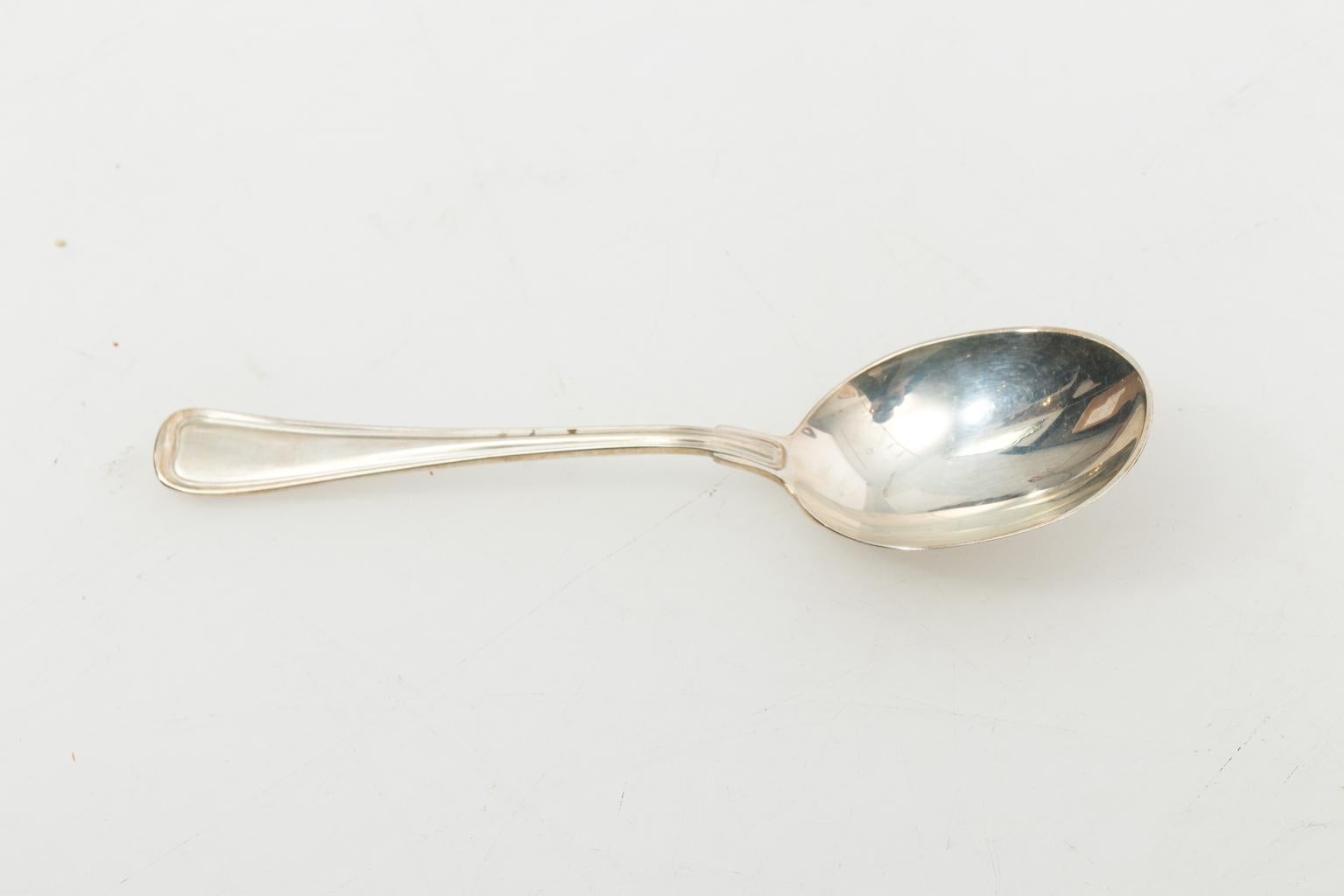 French Sterling Silver Flatware Set by Gorham, circa 1905 8