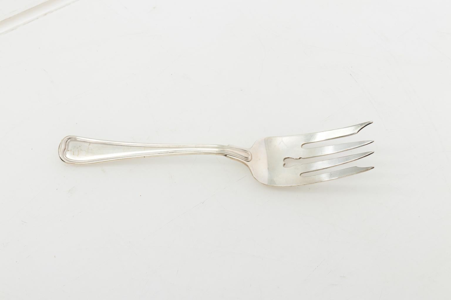 French Sterling Silver Flatware Set by Gorham, circa 1905 11