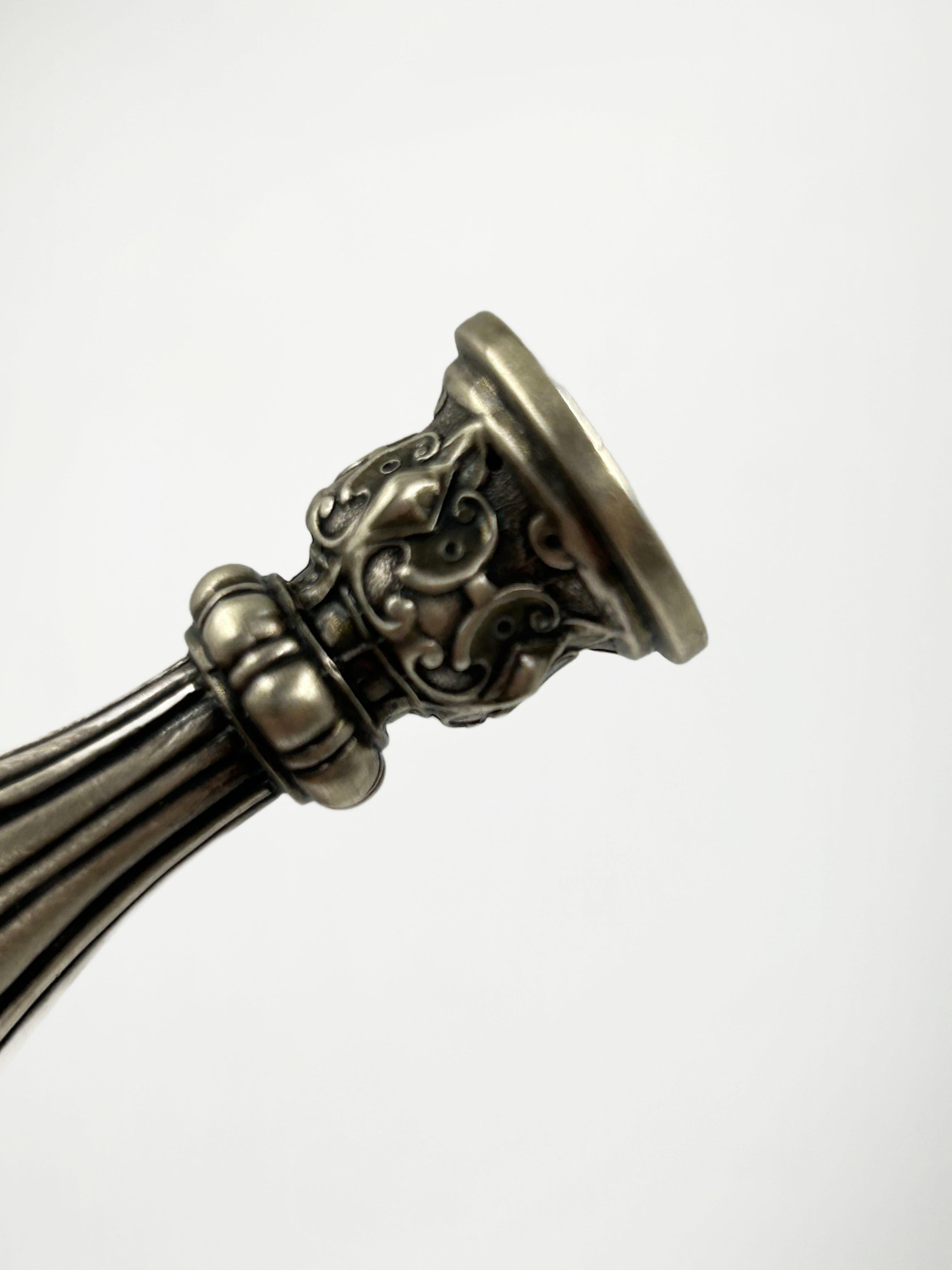 Iscrizione e sigillo in argento sterling francese in vendita 1