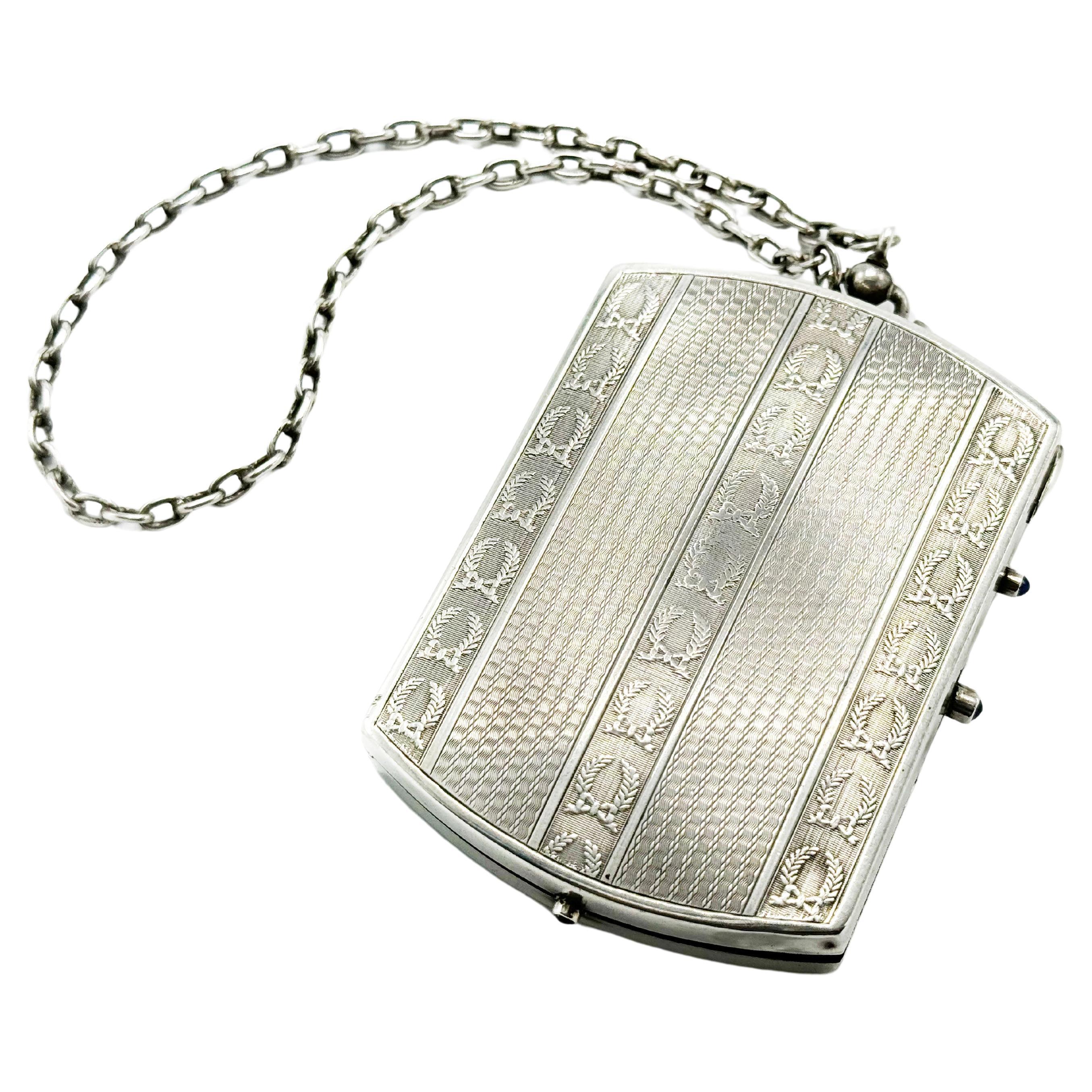 Neceser neoclásico francés de plata de ley