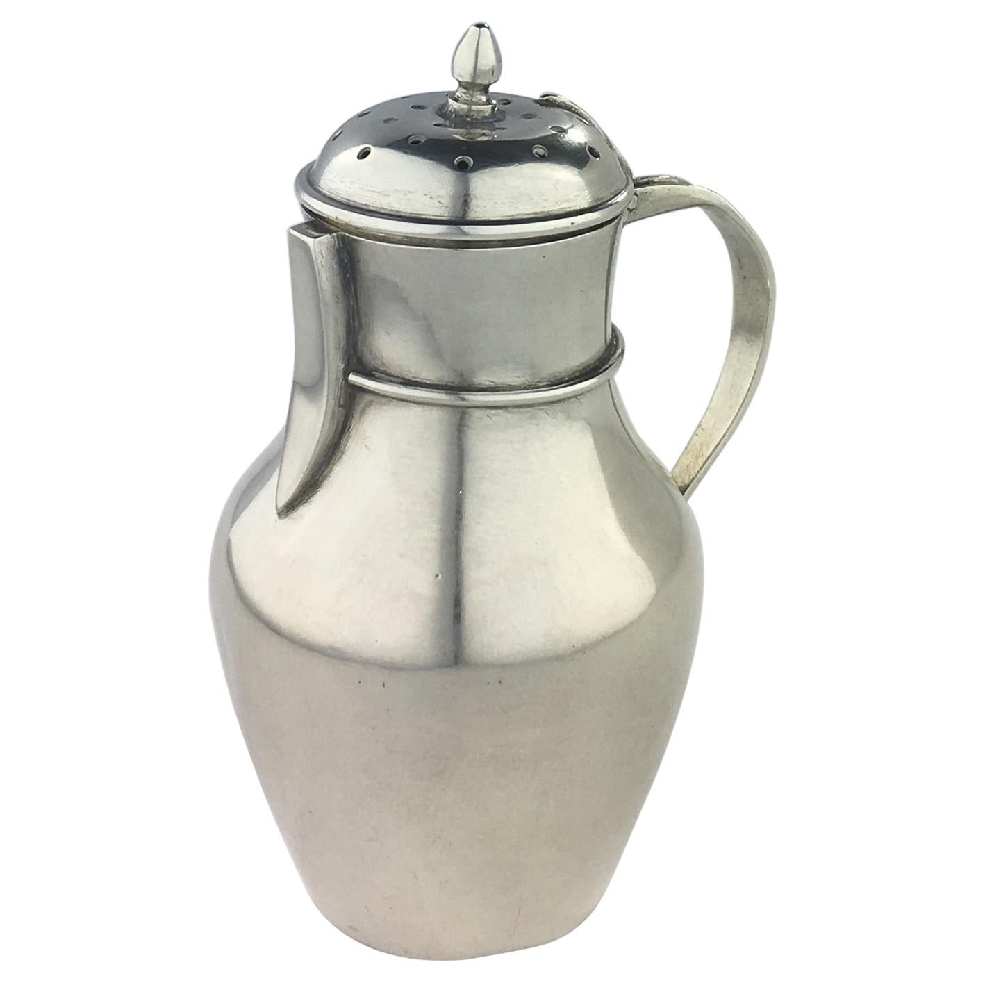 French Sterling Silver Salt Shaker, Dated 1883