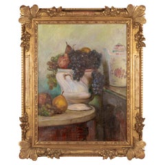 Antique French Still Life Oil Painting by Sany Sassy
