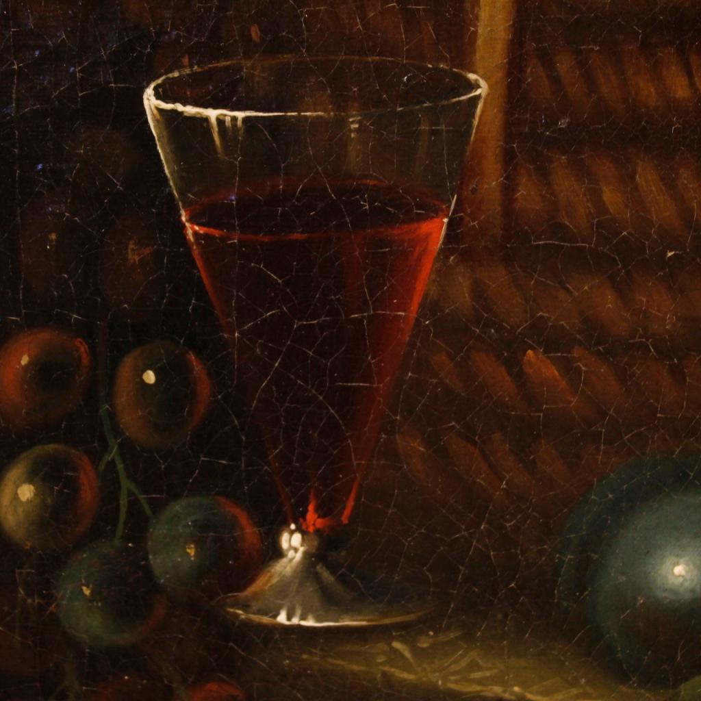 French Still Life Painting Oil on Canvas from 19th Century 3