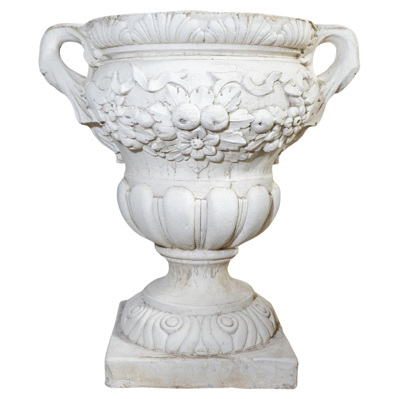 French Stone Composite Planter For Sale