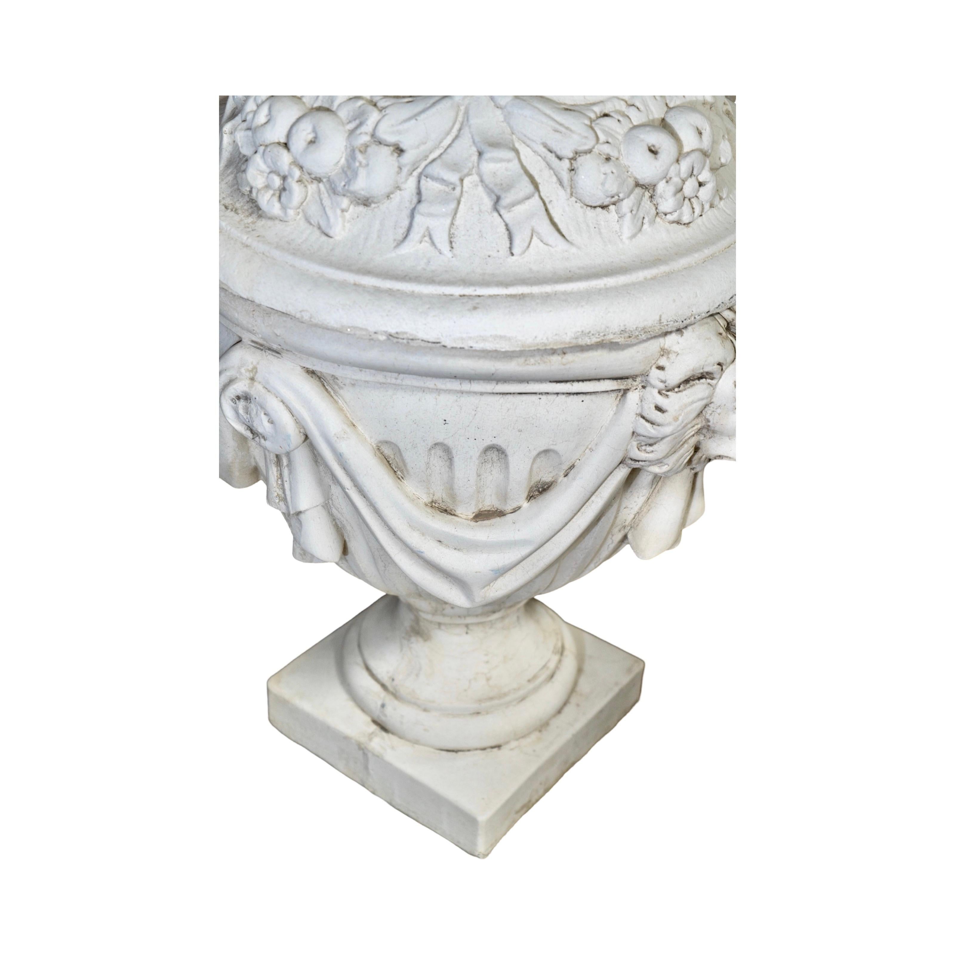 French Stone Composite Urn Planter For Sale 5