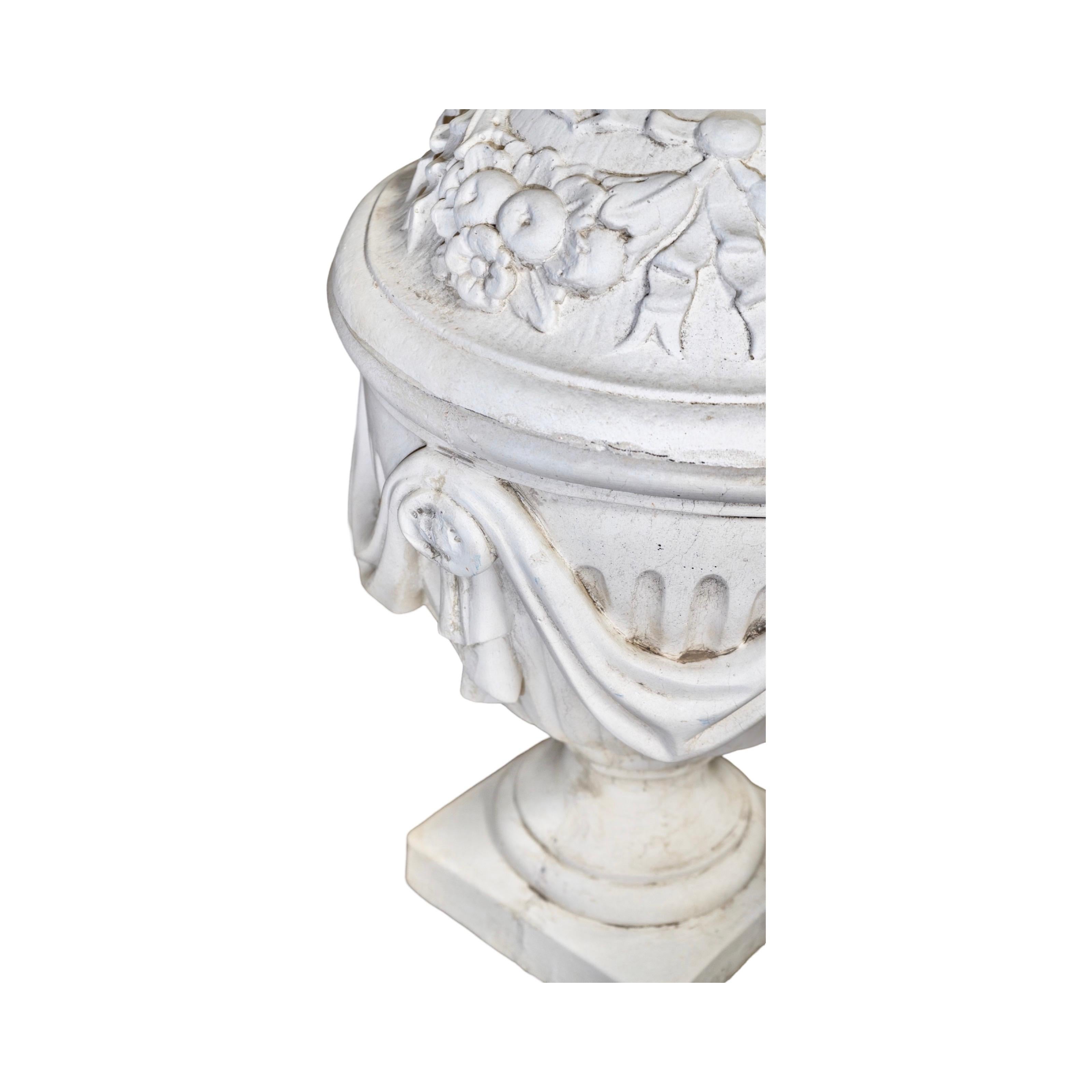 French Stone Composite Urn Planter For Sale 6
