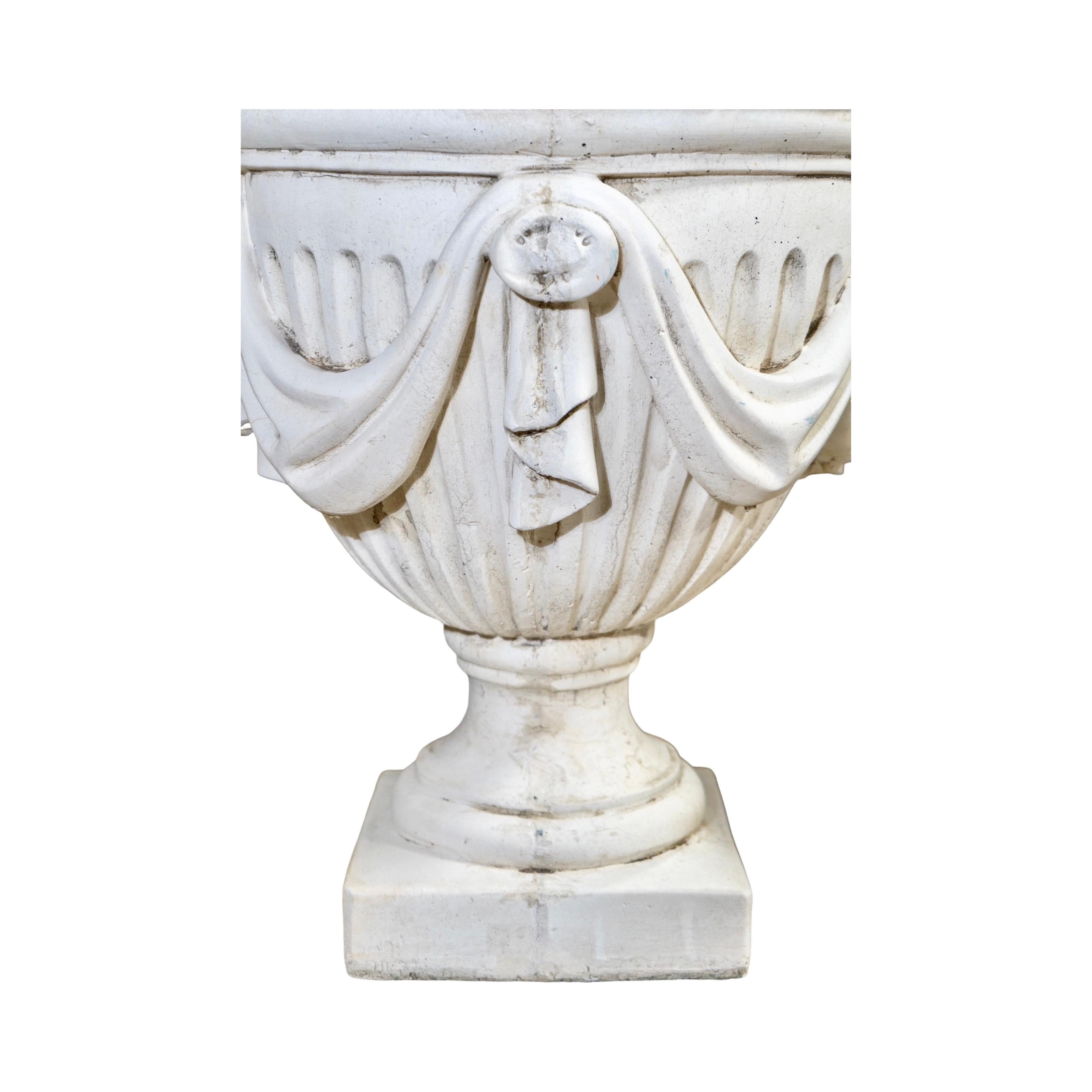 French Stone Composite Urn Planter For Sale 2
