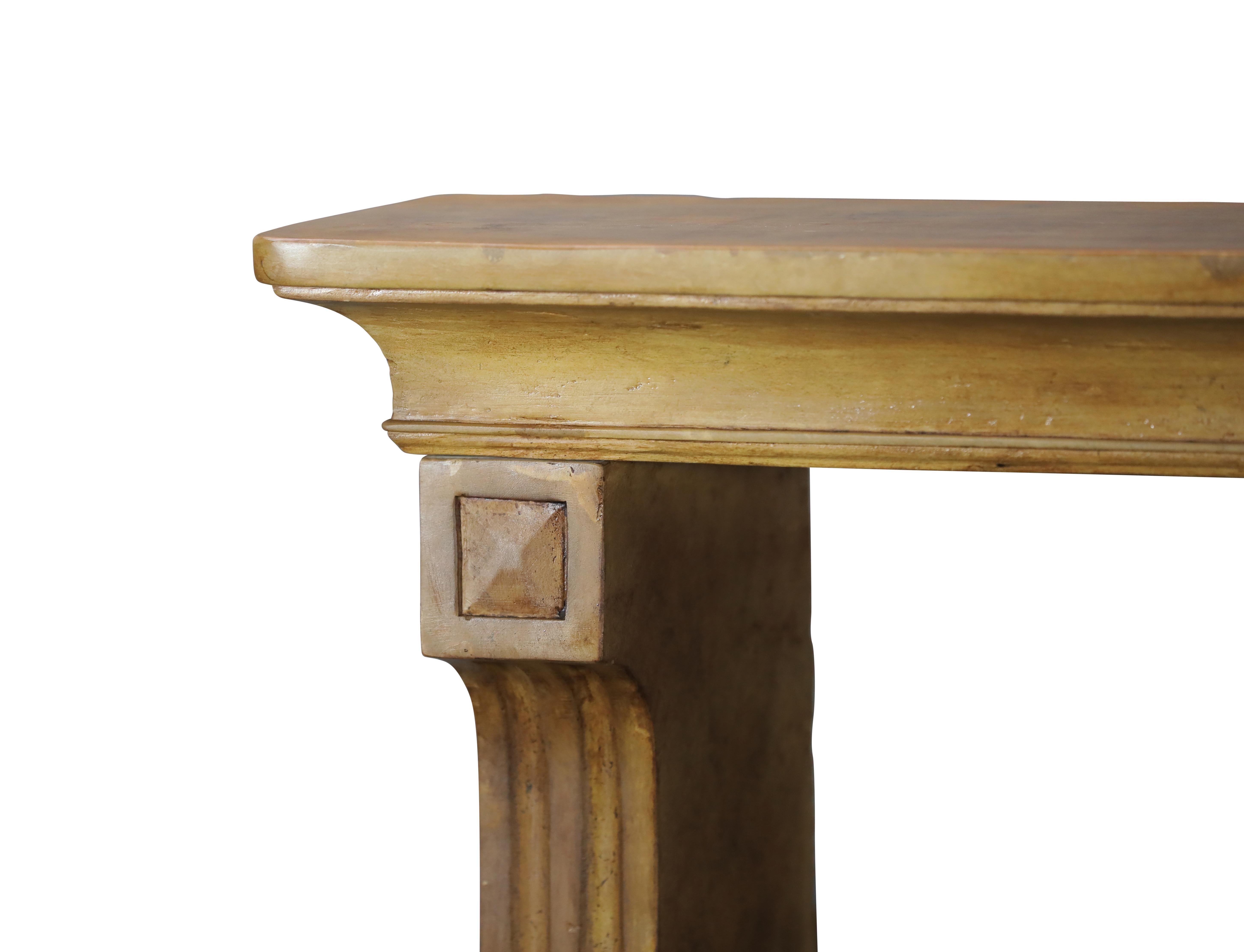 Französischer Kaminsims aus Stein für Cosy Interior Decor, Wood Look im Angebot 5