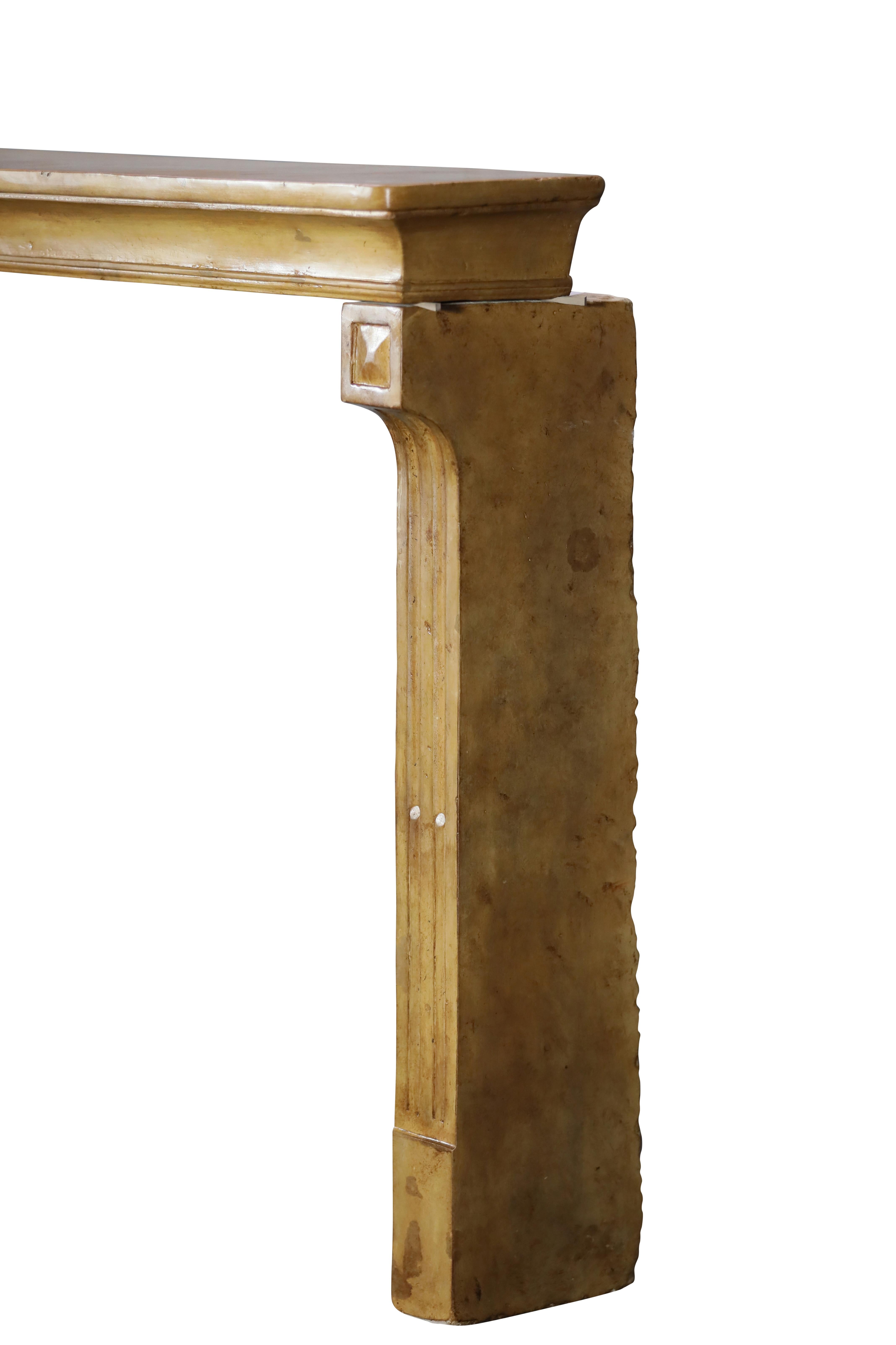 Französischer Kaminsims aus Stein für Cosy Interior Decor, Wood Look im Angebot 6