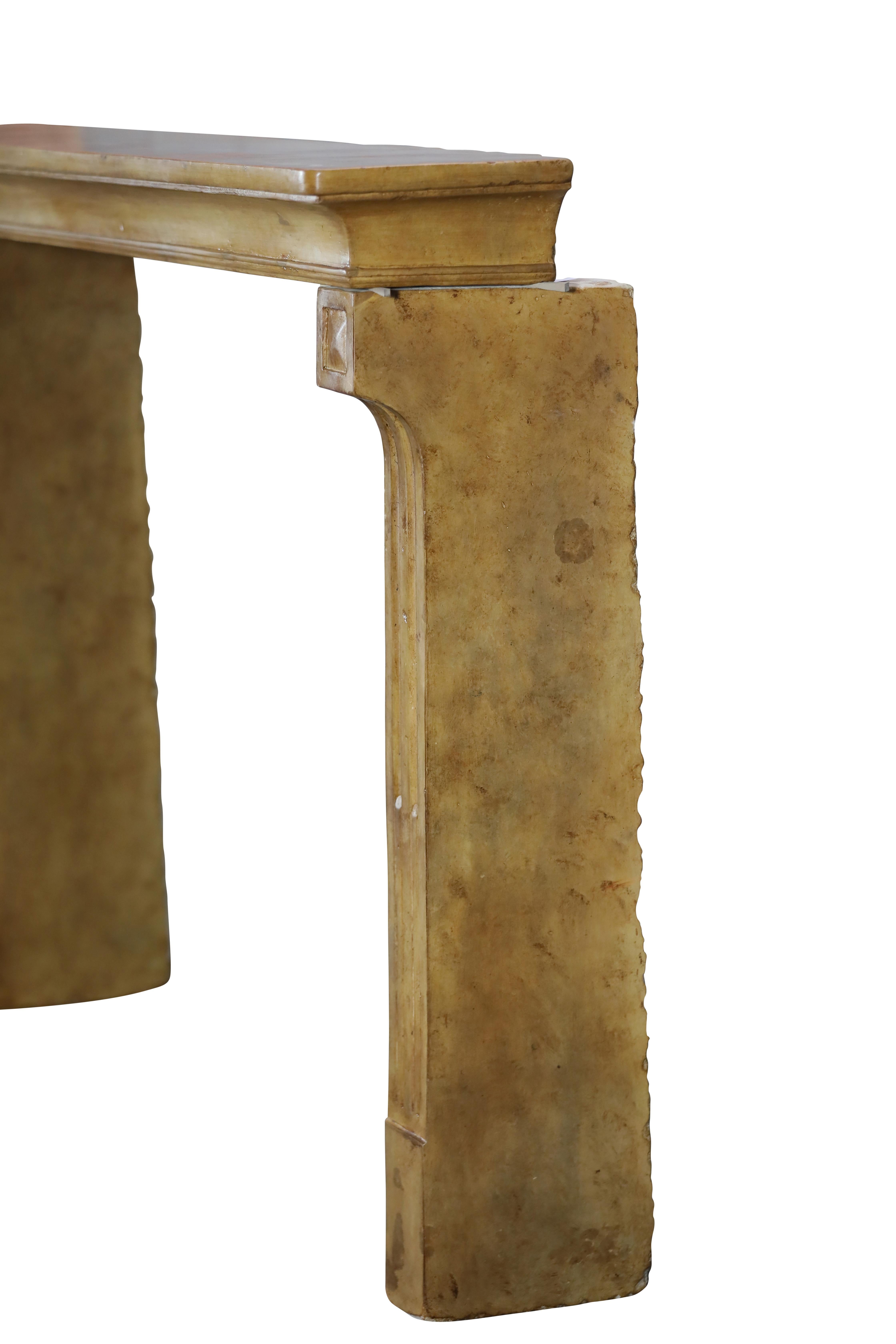 Französischer Kaminsims aus Stein für Cosy Interior Decor, Wood Look im Angebot 8