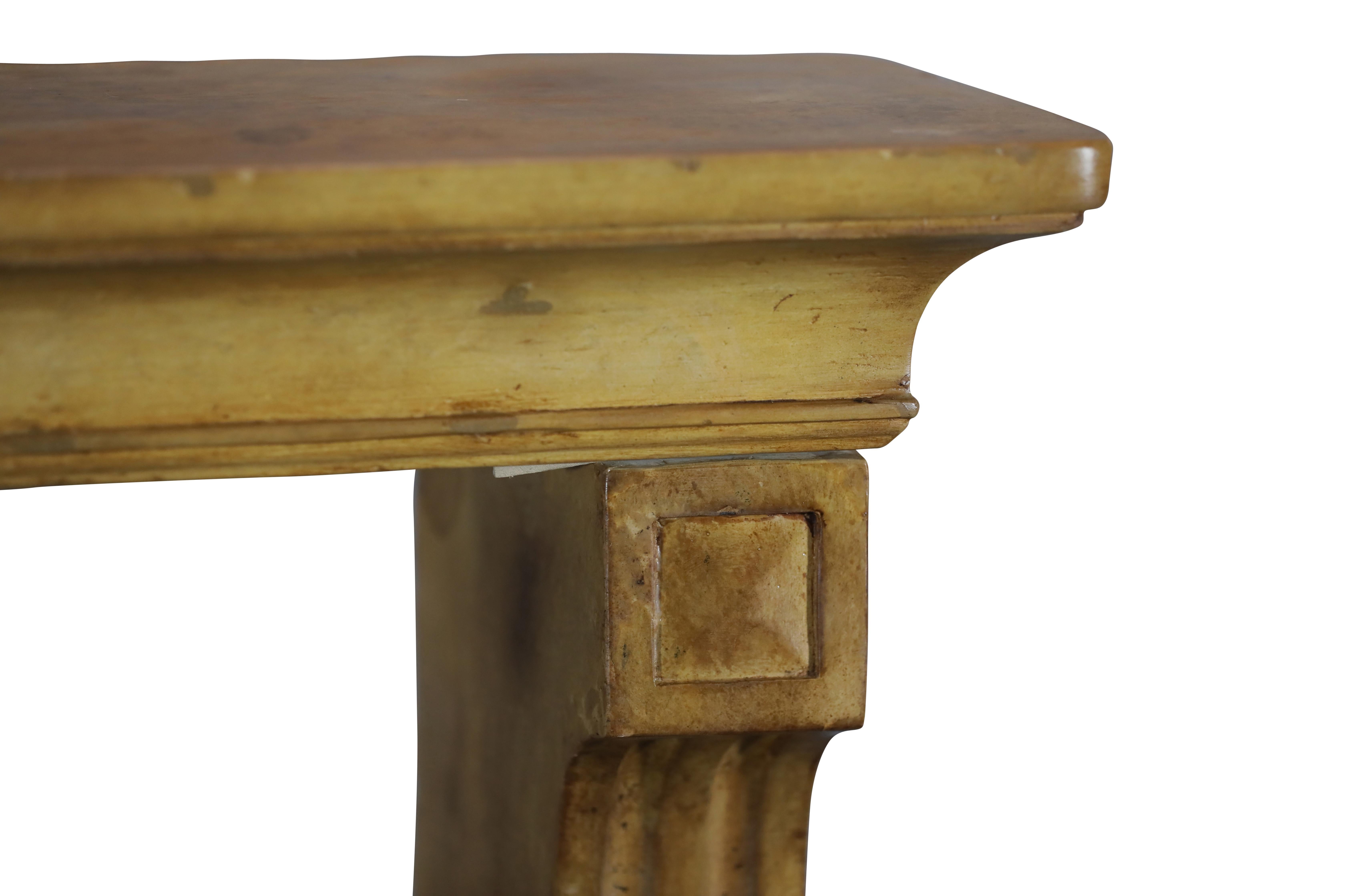 Französischer Kaminsims aus Stein für Cosy Interior Decor, Wood Look im Angebot 12