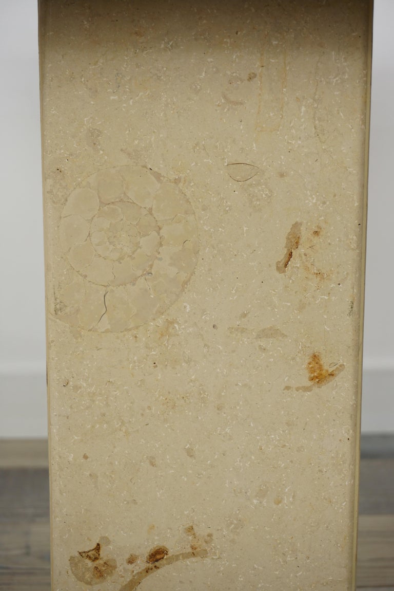 Travertine French Marble Stone Side Tables Gigogne Set For Sale 9