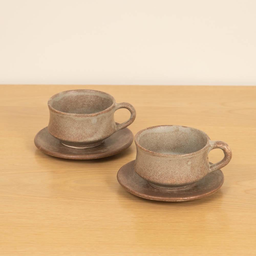 Französisches Steingut-Keramik-Kaffee-Set im Angebot 3