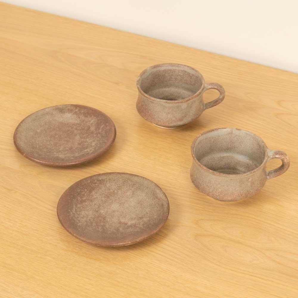 Französisches Steingut-Keramik-Kaffee-Set im Angebot 4