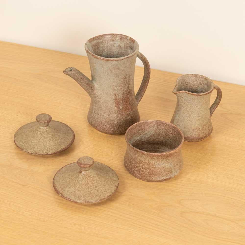 Französisches Steingut-Keramik-Kaffee-Set im Angebot 5