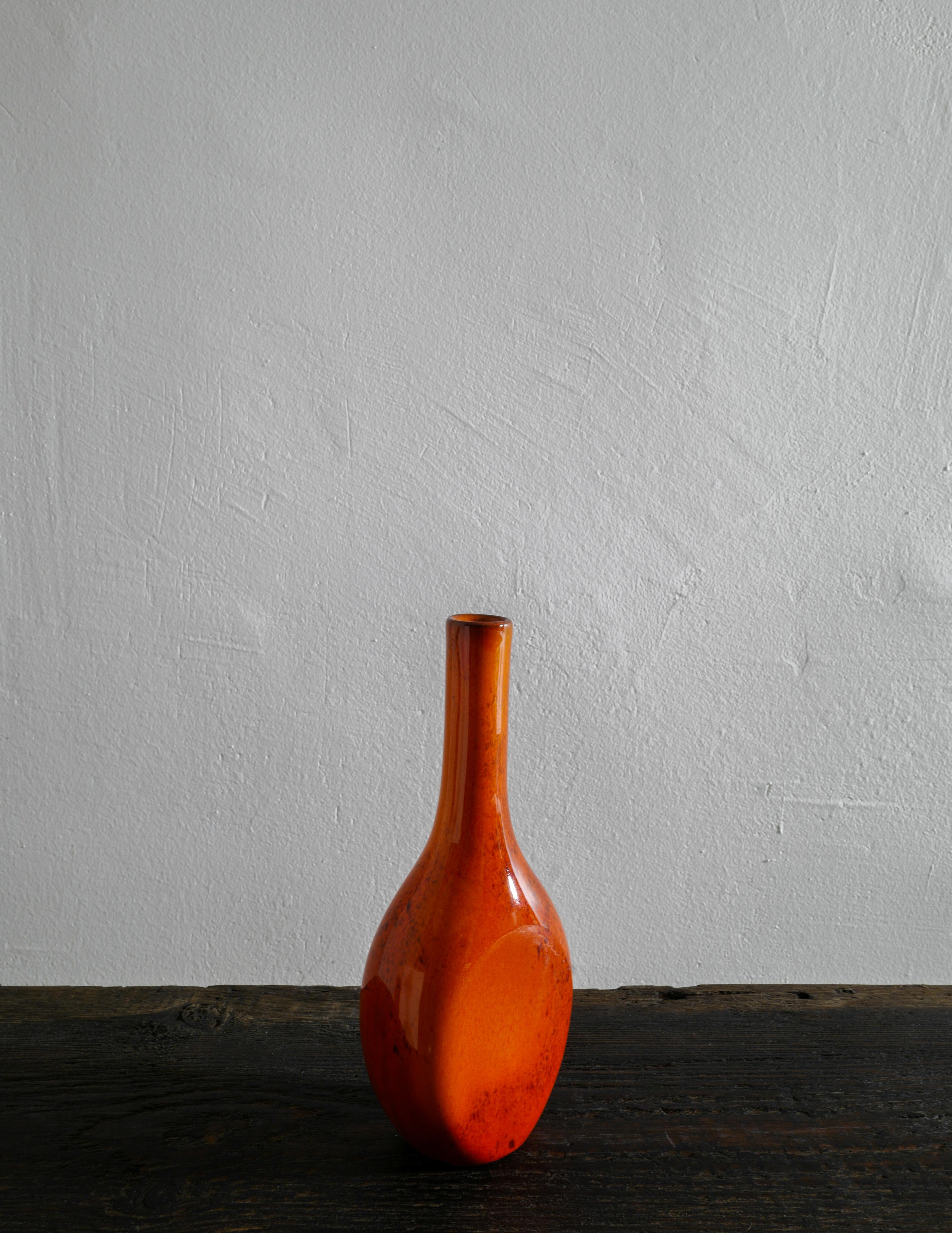 Mid-20th Century French Stoneware Ceramic Vase in Style of George Jouve, 1950s