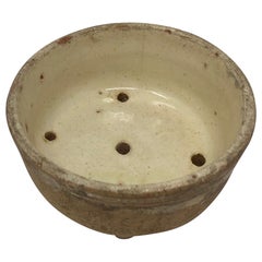 French Stoneware Cheese Mold Strainer